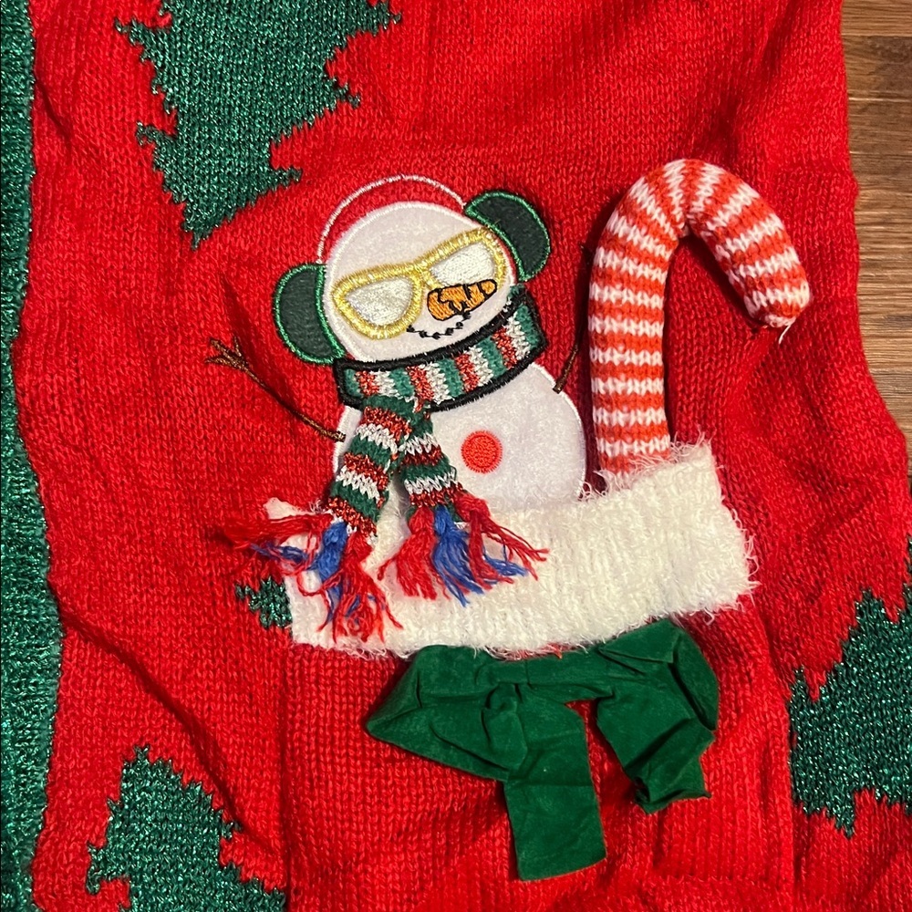 Celebrate Together snowman glitter Christmas Sweater women’s size S - Picture 6 of 11